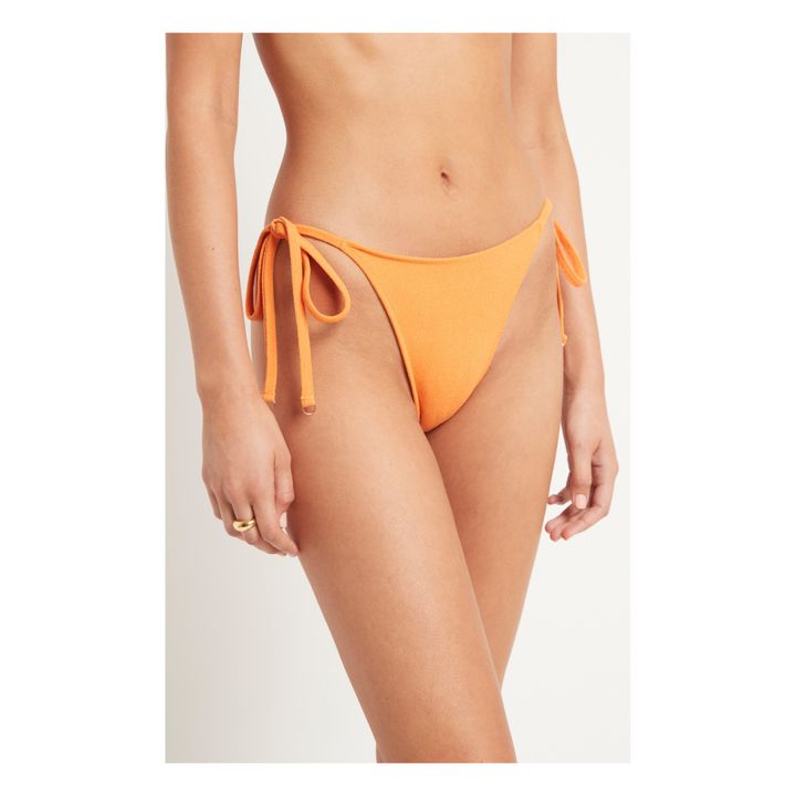 Izzi Terry Cloth Bikini Top | Arancione- Immagine del prodotto n°3