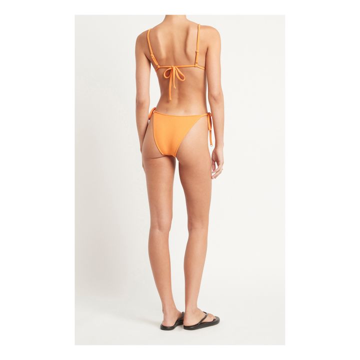 Izzi Terry Cloth Bikini Top | Arancione- Immagine del prodotto n°4