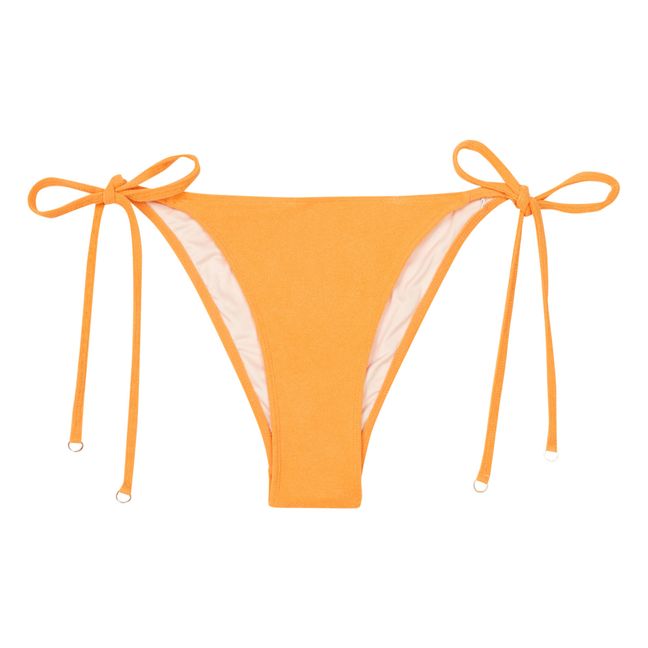 Leo Terry Cloth Bikini Bottoms Arancione
