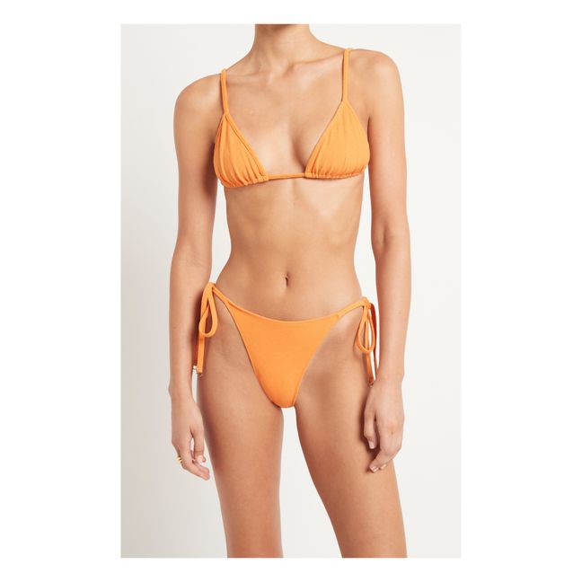 Leo Terry Cloth Bikini Bottoms Arancione