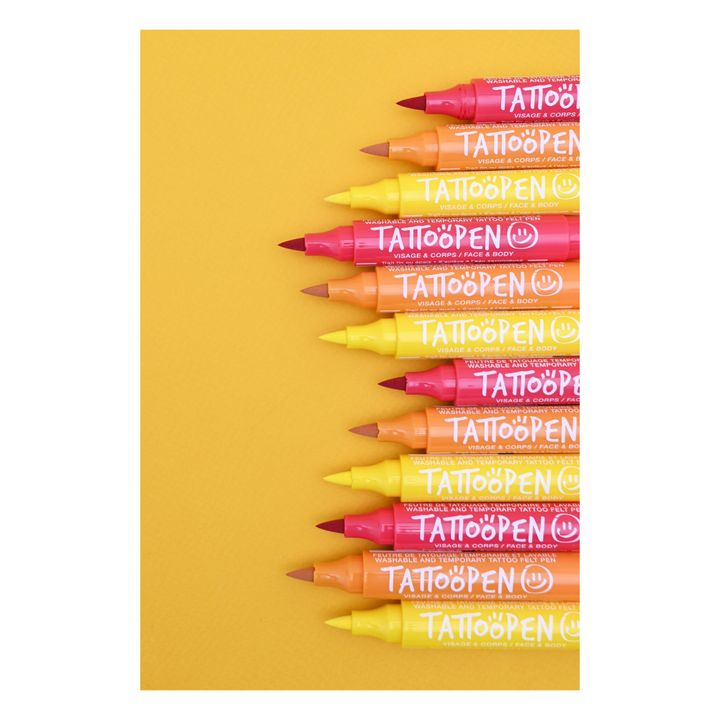 Feutres de tatouages temporaires enfant Jaune - Nailmatic