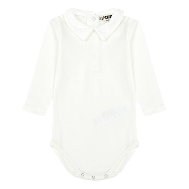 Mail Organic Cotton Baby Bodysuit | Ecru