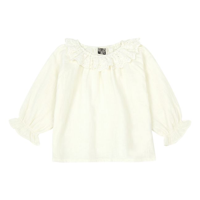 Solane Organic Cotton Muslin Blouse | Ecru