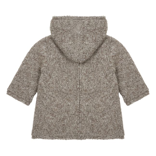 Mamouth Fleece-Lined Hooded Jumper | Taupe brown