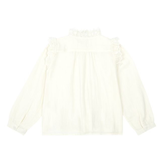 Dory Cotton Muslin Blouse | Ecru