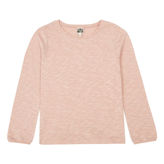 Organic Cotton Slub T-shirt | Pink