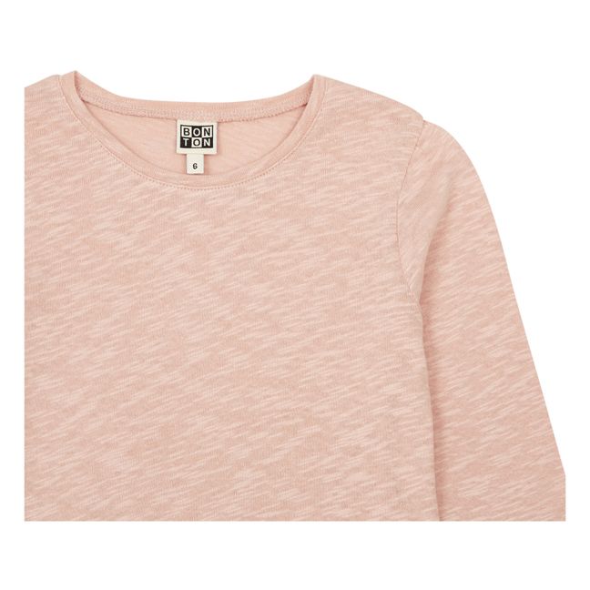 Organic Cotton Slub T-shirt | Pink
