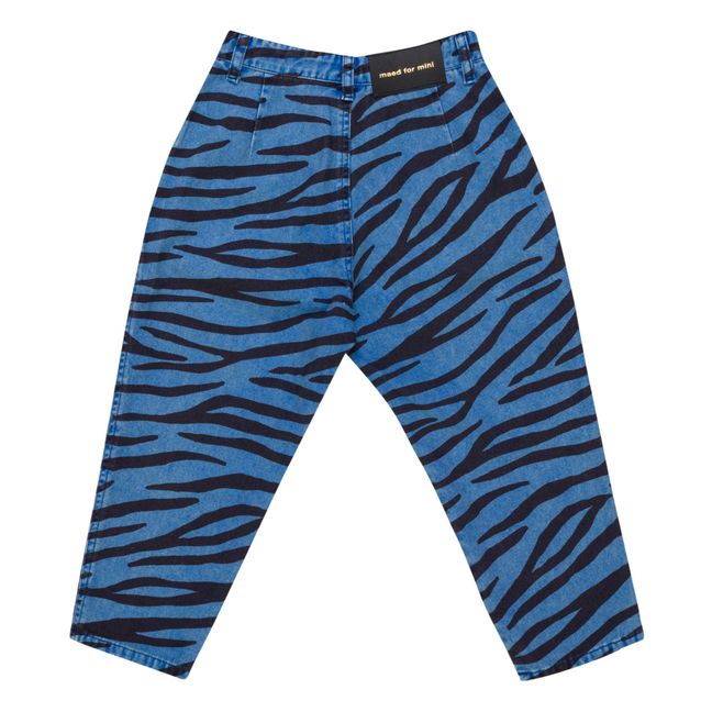 Zebra Trousers Blu