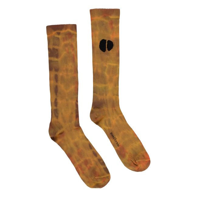 Chaussettes Tie and Dye | Marron