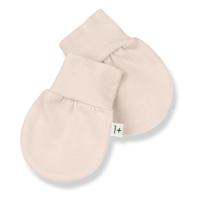 Zia Organic Cotton Newborn Mittens | Rosa incarnato