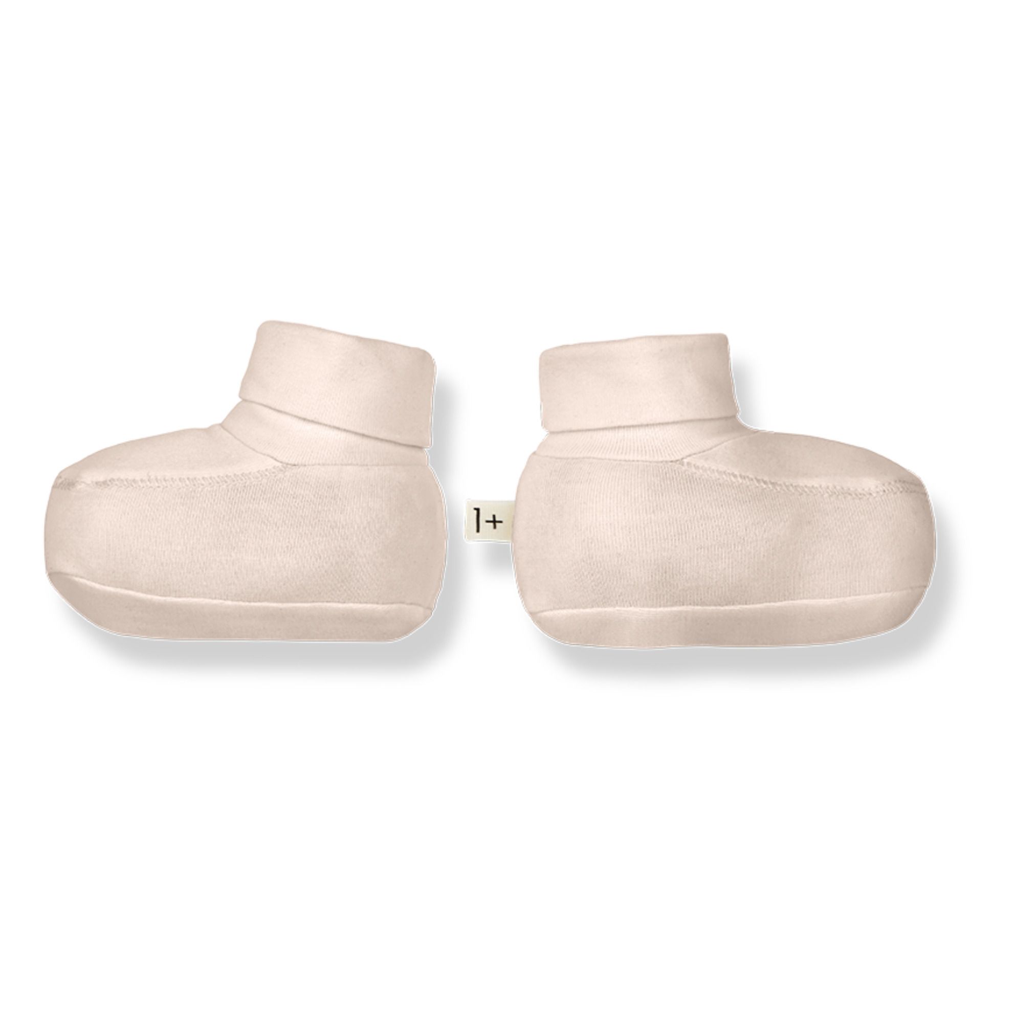 Tito Organic Cotton Booties | Powder pink- Product image n°0