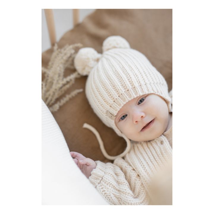 Ciro Newborn Beanie | Ecru- Product image n°1