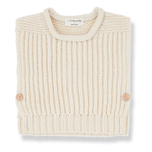 Gilet Sans Manches Philo Laine | Ecru