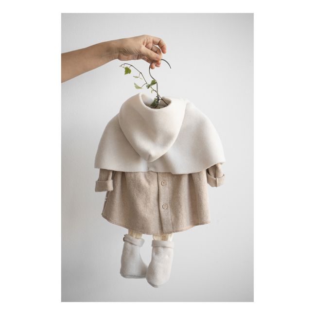 Fleece-Umhang aus Bambus Baltazar | Seidenfarben