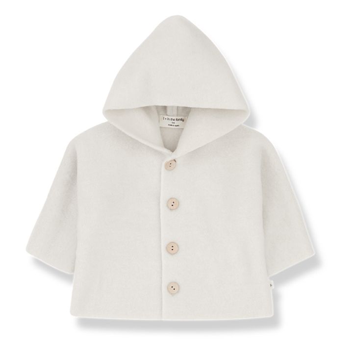 Ayala Bamboo Polar Fleece Hooded Jacket | Crudo- Imagen del producto n°0