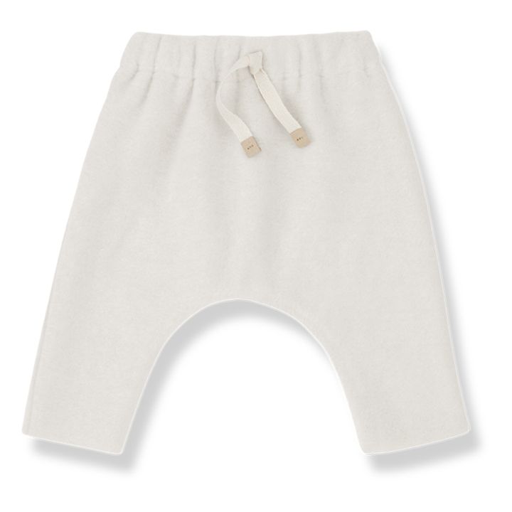 Salvi Bamboo Polar Fleece Trousers | Ecru- Product image n°0