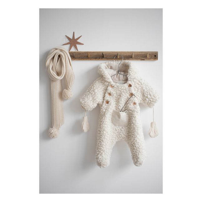 Flora Baby Snowsuit | Ecru