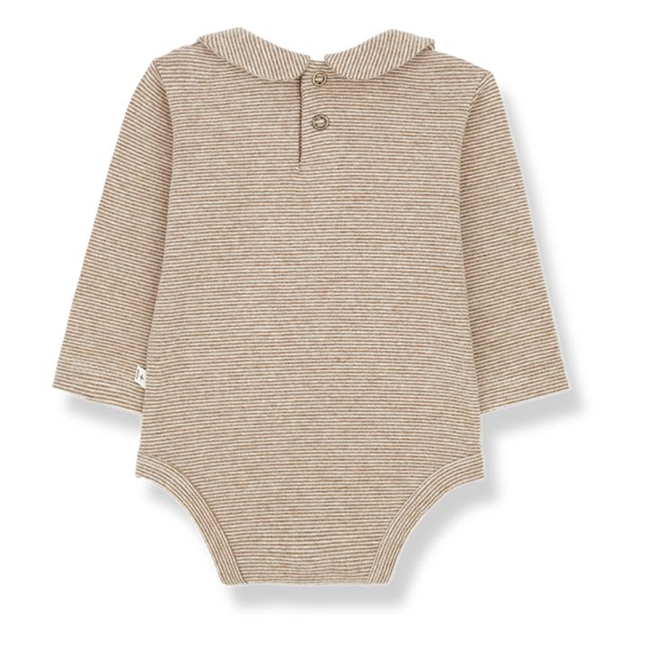 Gavina Peter Pan Collar Baby Bodysuit | Caramel- Product image n°2