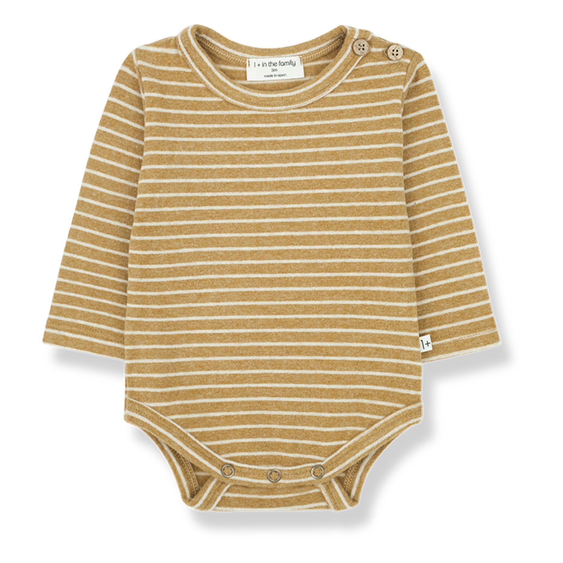 Rai Baby Bodysuit | Mustard- Product image n°0