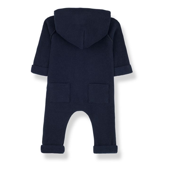 Kim Hooded Jumpsuit Navy blue- Product image n°1