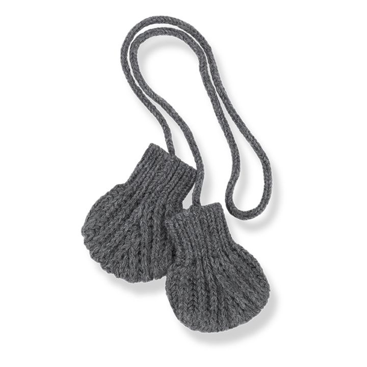 Moufles en Laine Leda | Gris- Image produit n°0