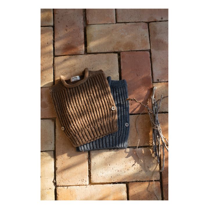 Gilet Sans Manches en Laine Philo | Caramel- Image produit n°1