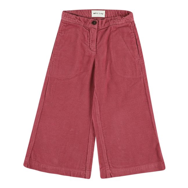 Royal Ricco Wide-Legged Trousers Rosso lampone