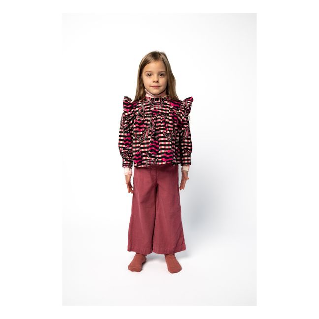 Pantalon Large Royal Ricco | Rouge framboise