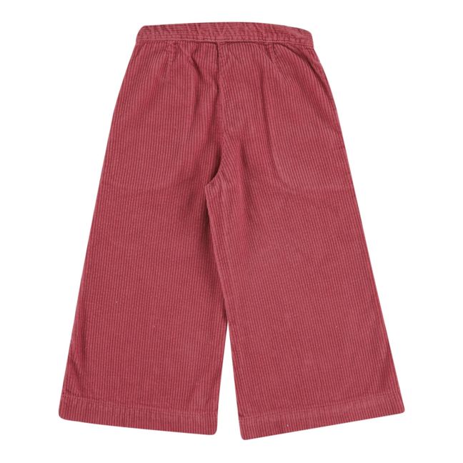 Royal Ricco Wide-Legged Trousers Raspberry red