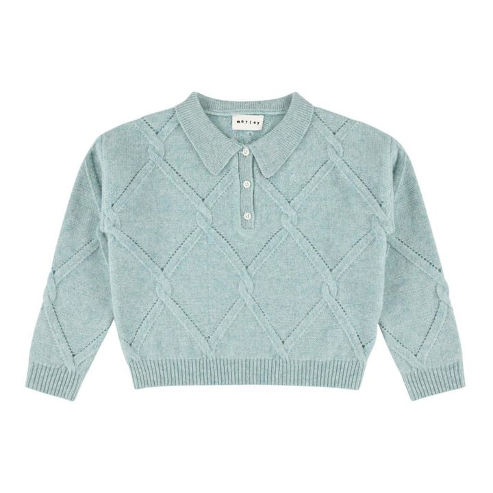 Woollen Polo Shirt | Azul- Imagen del producto n°0