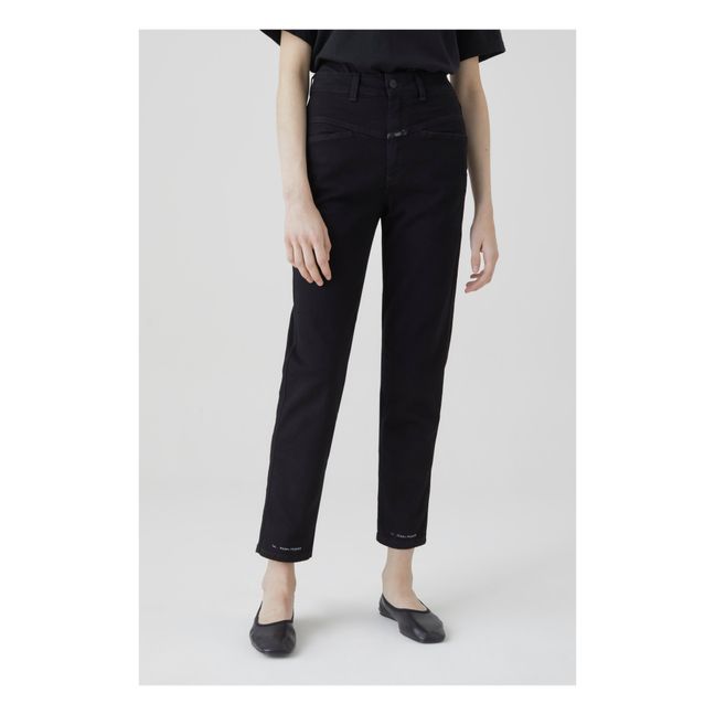 Pedal Pusher Jeans Nero