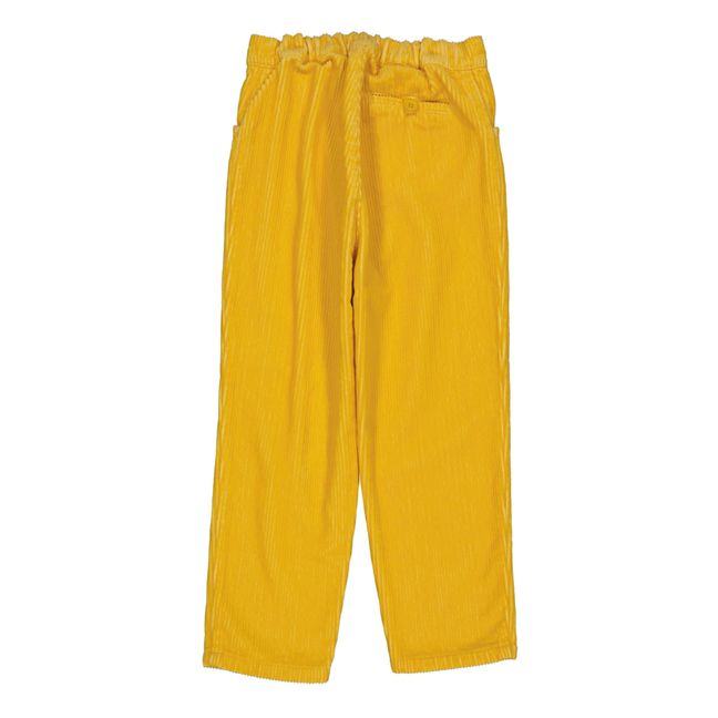 Capri Velour Trousers Gelb