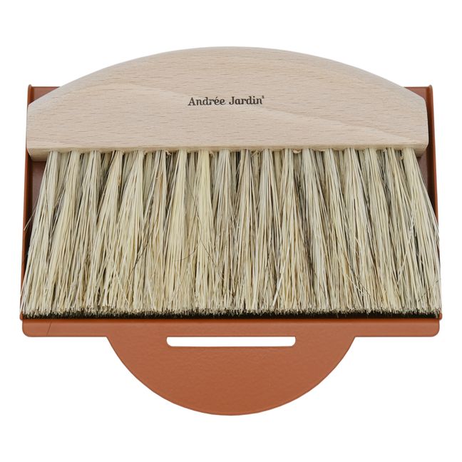 Table Brush & Dustpan Set - Clynk Nature | Brick red