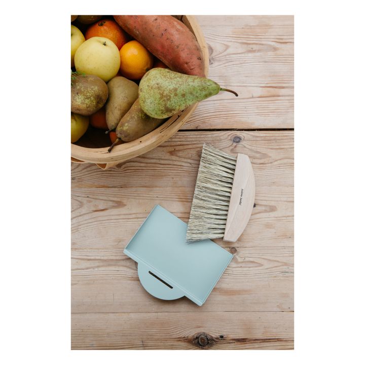 Table Brush & Dustpan Set - Clynk Nature | Grey-green- Product image n°1