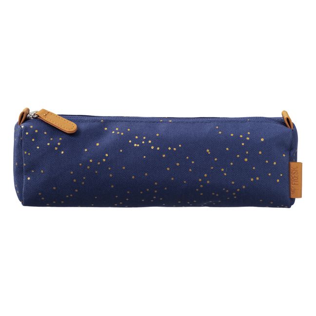 Indigo Polka Dot Pencil Case