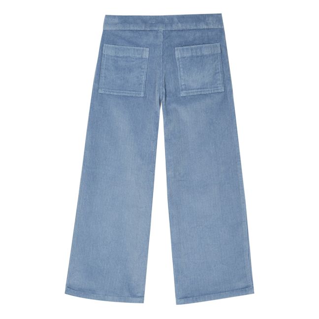 Corduroy Pocket Trousers | Light blue
