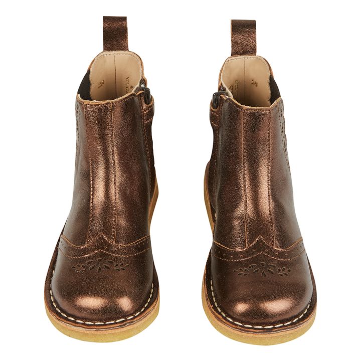Prairie Leather Boots | Marrón Dorado- Imagen del producto n°0