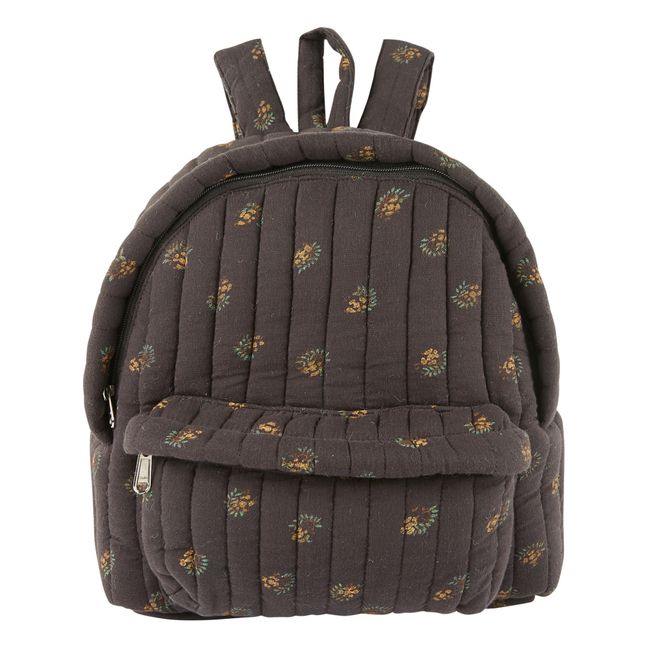 Flower Backpack - Emile et Ida x Smallable Exclusive Charcoal grey