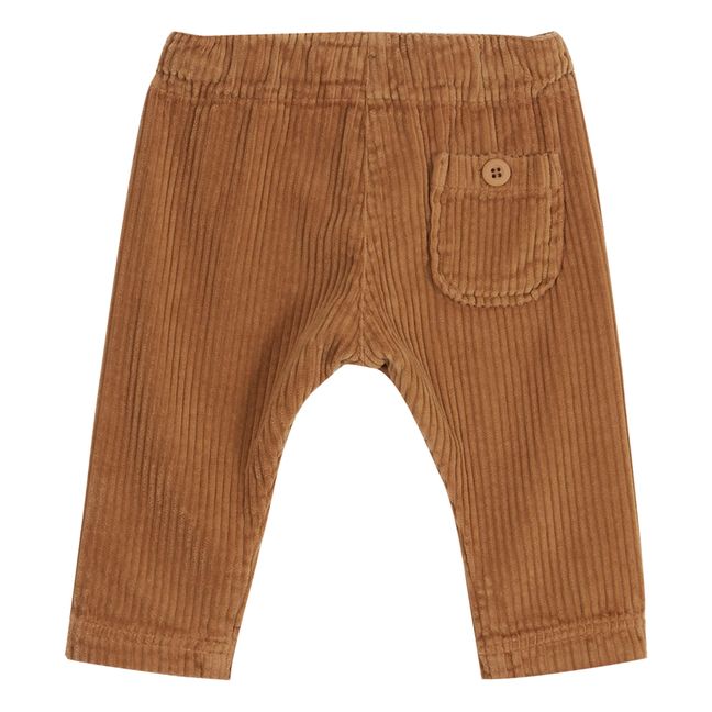 Button-Up Corduroy Trousers | Camel