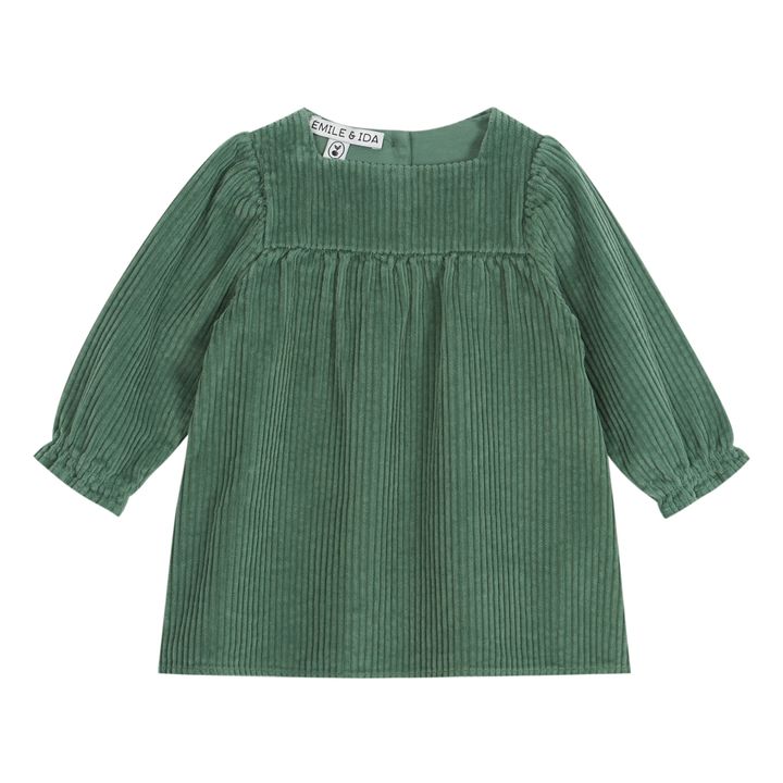Corduroy Dress Green- Product image n°0