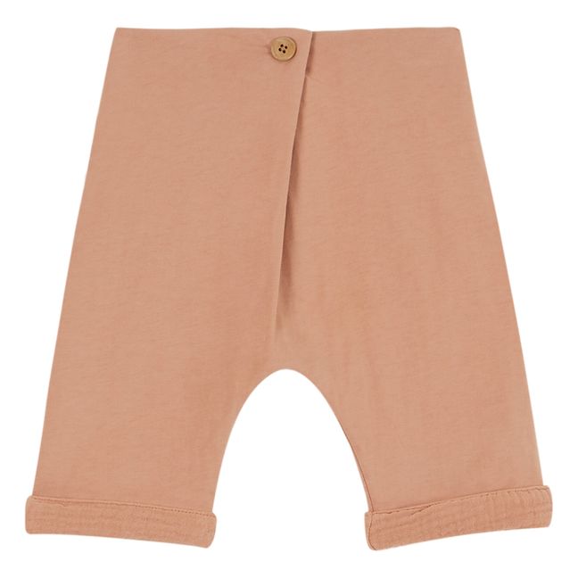 Reversible Cotton Muslin Harem Pants Pink