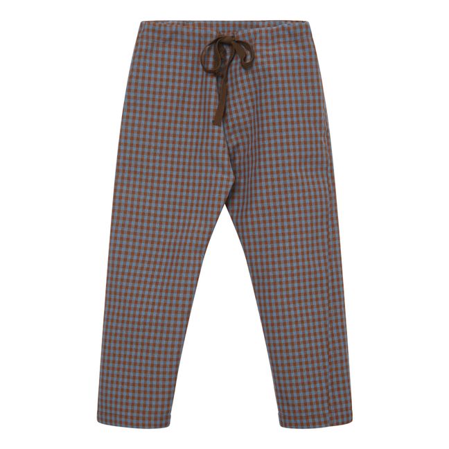 Leda Checkered Trousers | Blu