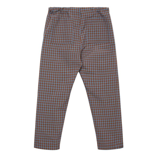 Leda Checkered Trousers | Blu