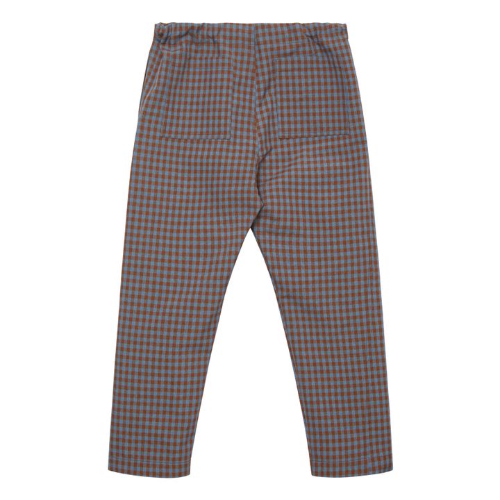 Leda Checkered Trousers | Blue- Product image n°1