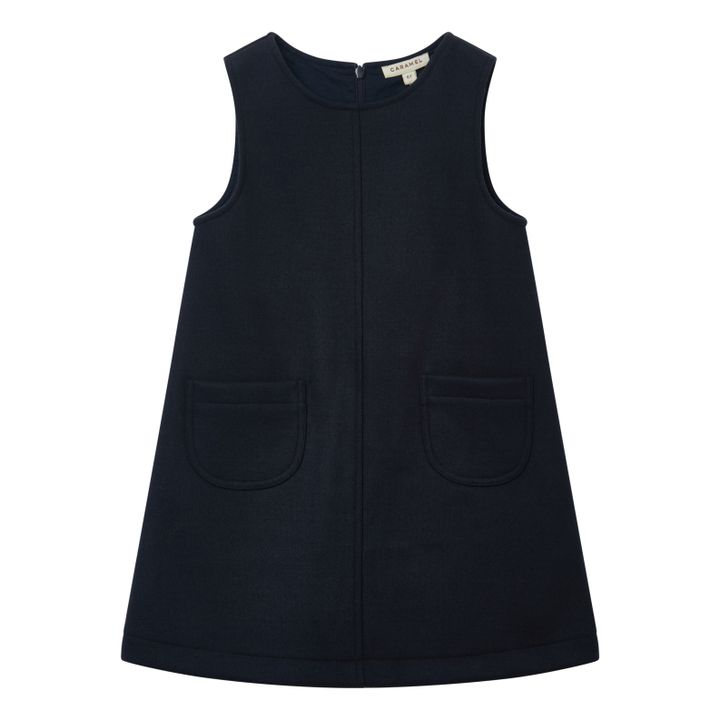 Juniper Woollen Dress | Navy blue