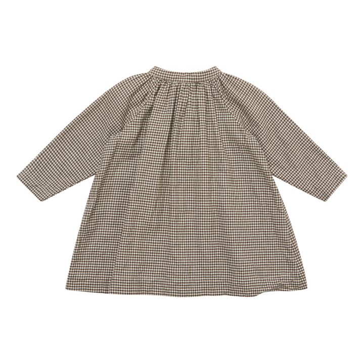 Yew Checked Dress | Chocolate- Imagen del producto n°0