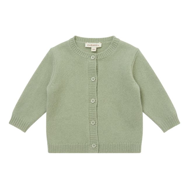 Gadwell Responsible Wool and Recycled Nylon Cardigan | Sage