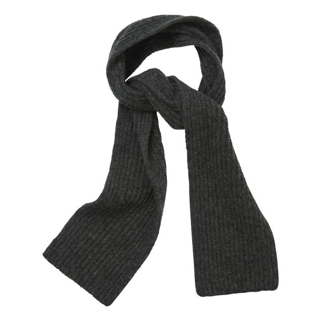 Ibsen Responsible Wool Scarf | Charcoal grey