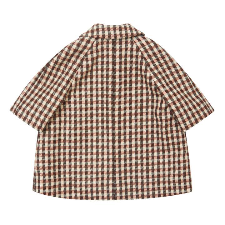 Chee Checked Woollen Coat | Schokoladenbraun- Produktbild Nr. 1