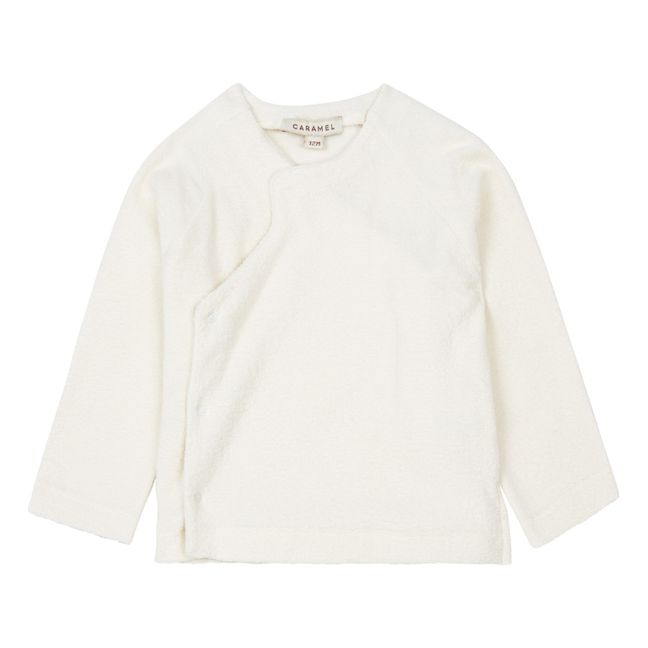 Pochard Wrap Over Cardigan | Ecru